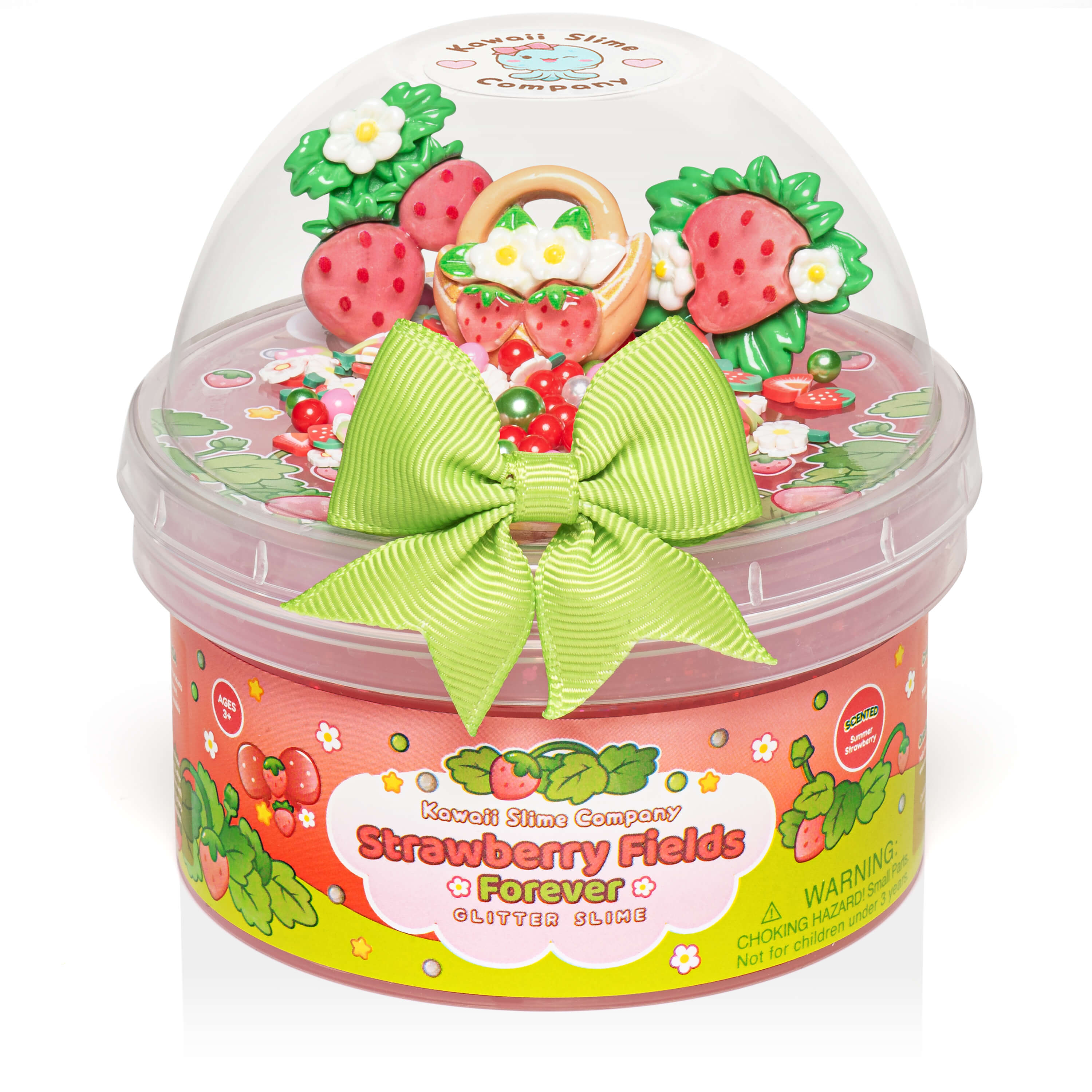 Strawberry Fields Forever Glitter Signature Dome™ Slime – KSC