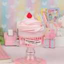 Strawberry Mousse Fluffy Butter Signature Dome™ Slime