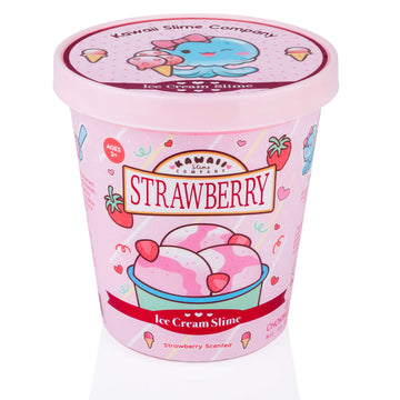 Strawberry Scented Ice Cream Pint Slime