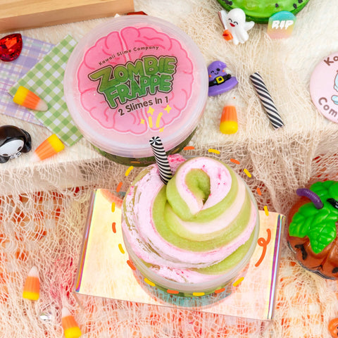SALE! Zombie Frappe 2 Slimes in 1 Signature Dome™ Slime