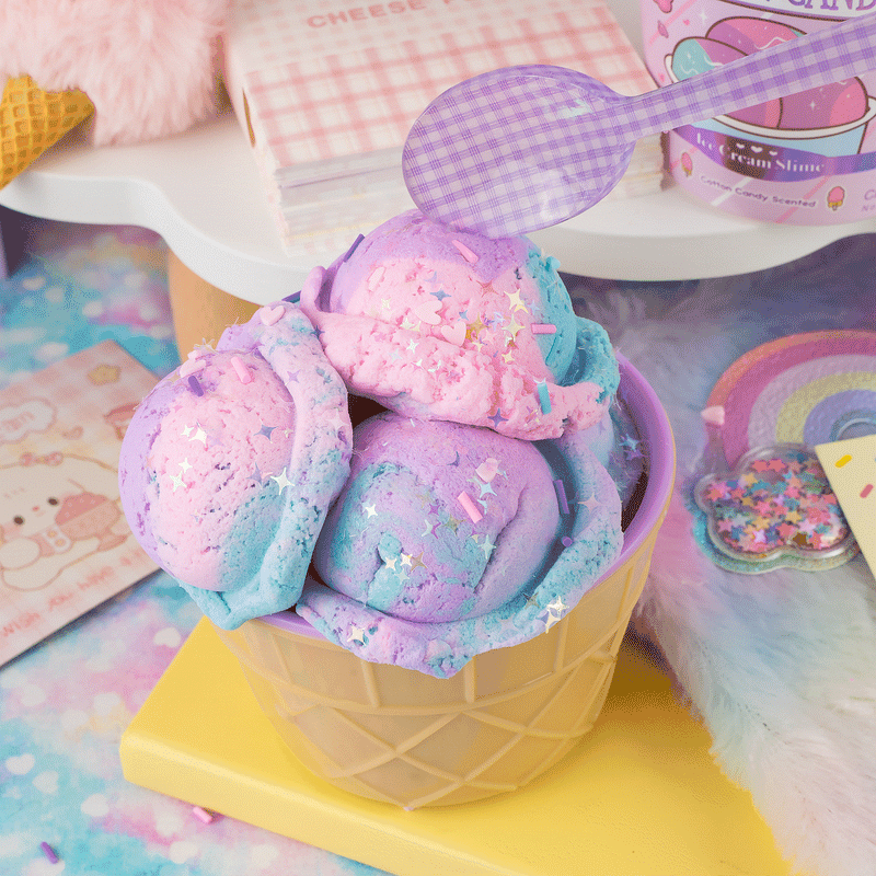 Cotton Candy Scented Ice Cream Pint Slime – KSC Cotton Candy Scented Ice Cream Pint Slime – KSC