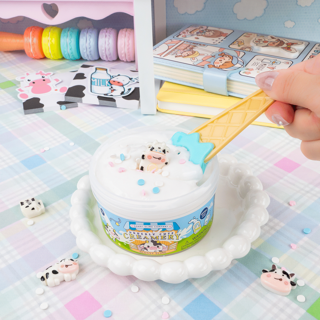 Udderly Cute Creamery Glossy Signature Dome™ Slime
