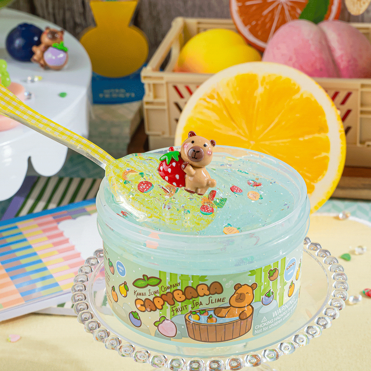 Capybara Fruit Spa Signature Dome™ Slime – KSC