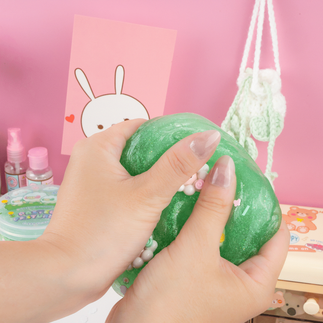 Pastel Pastures Clear Signature Dome™ Slime