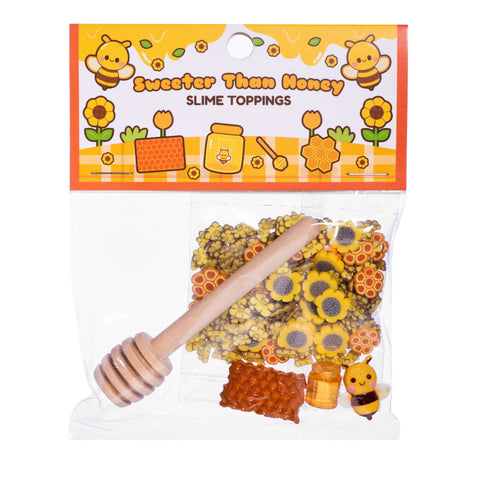 Homemade Honey Clear Slime (Includes Sweeter Than Honey Charm Toppings!)