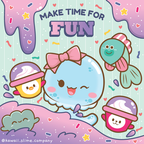 Conversation Heart Fluff Slime by Kawaii Slime – Wonder World Toy Store and  Baby Boutique