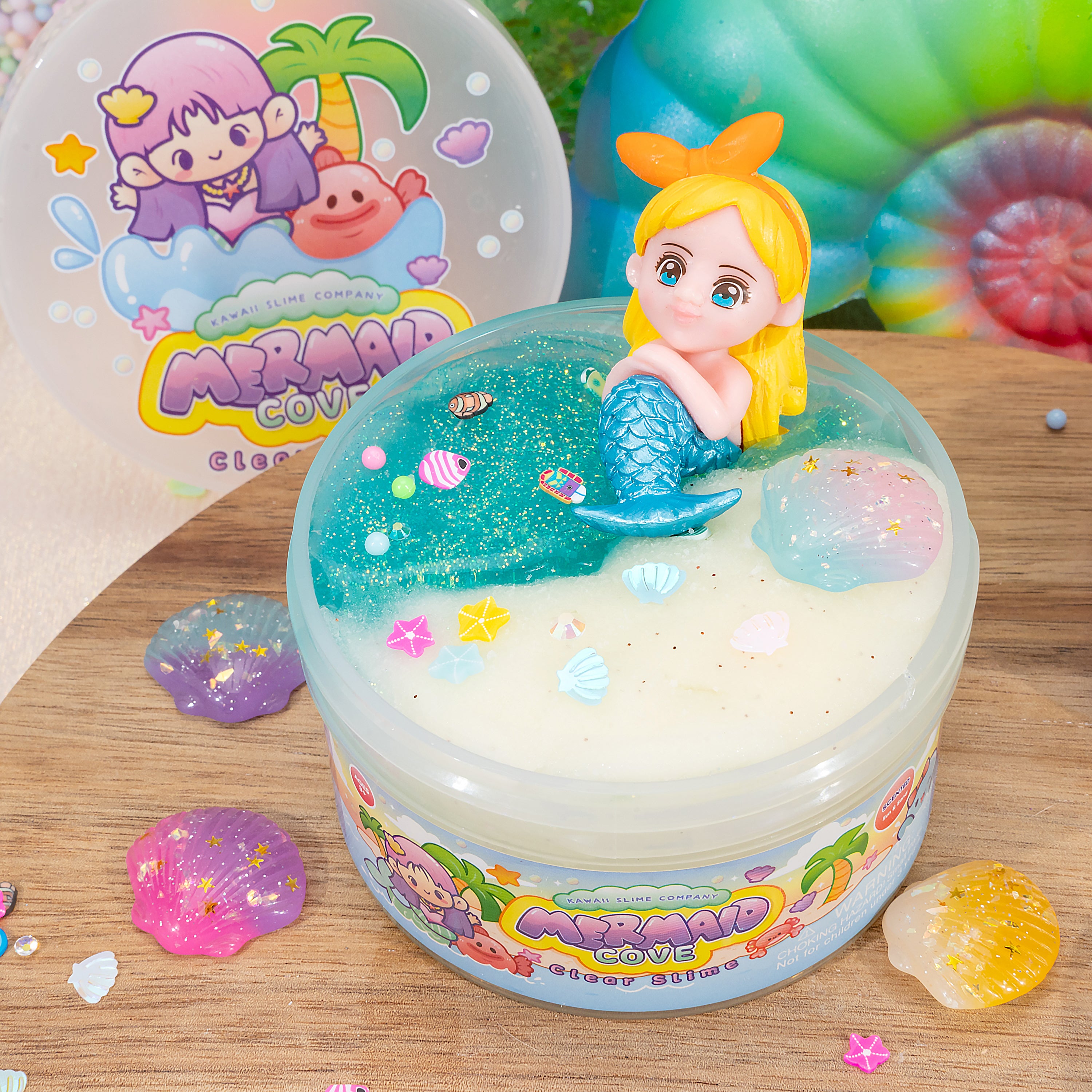 Mermaid Cove Clear Signature Dome™ Slime – KSC
