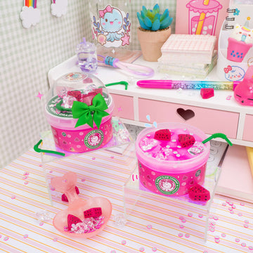 Mango Dragonfruit Jelly Cube Signature Dome™ Slime