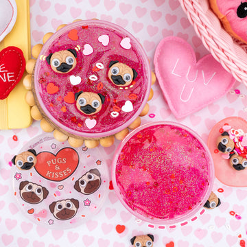 Pugs & Kisses Clear Signature Dome™ Slime