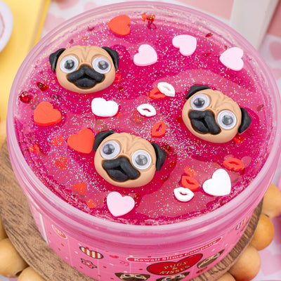 Pugs & Kisses Clear Signature Dome™ Slime