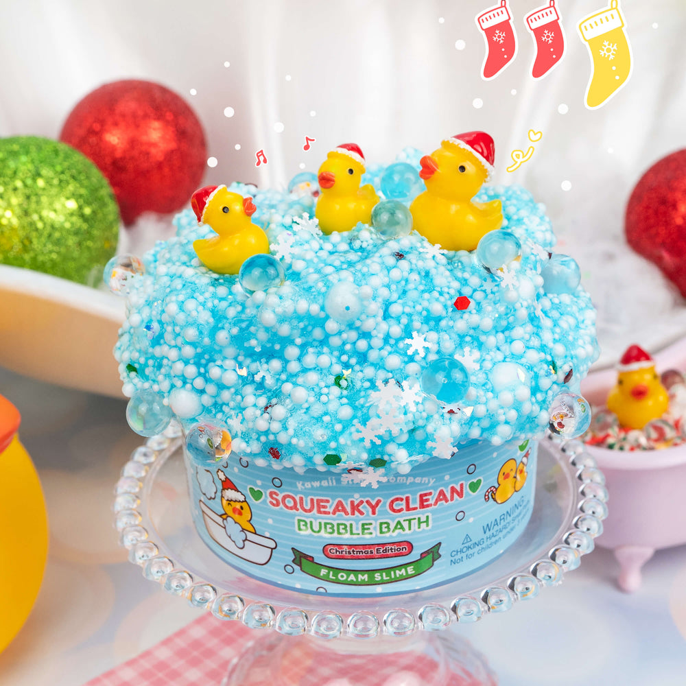 Squeaky Clean Christmas Floam Signature Dome™ Slime