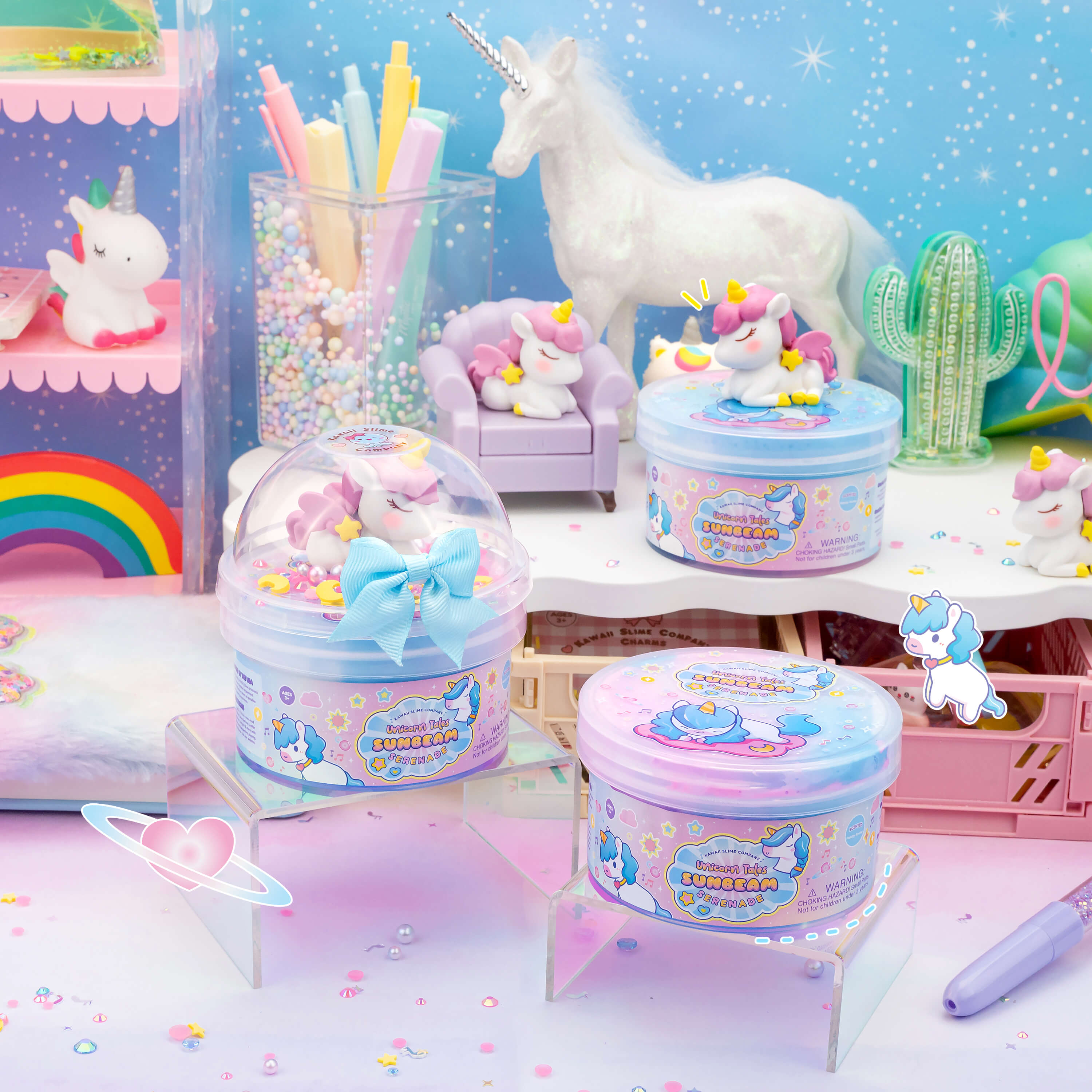 Unicorn Tales Sunbeam Serenade Butter Signature Dome™ Slime – KSC