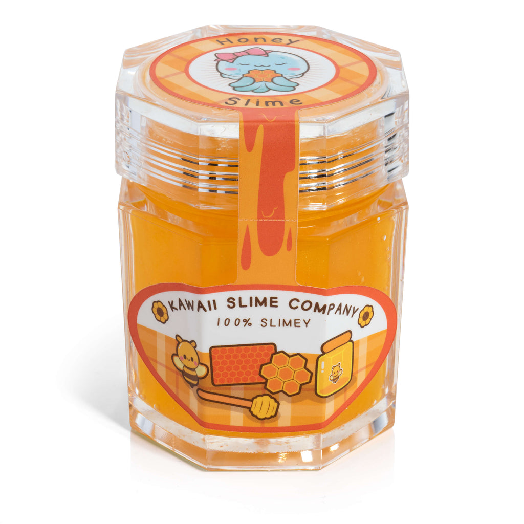 Homemade Honey Clear Slime Jar