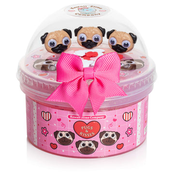 Pugs & Kisses Clear Signature Dome™ Slime