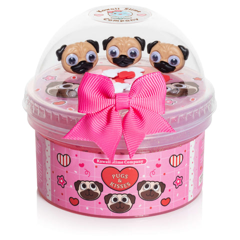 Pugs & Kisses Clear Signature Dome™ Slime