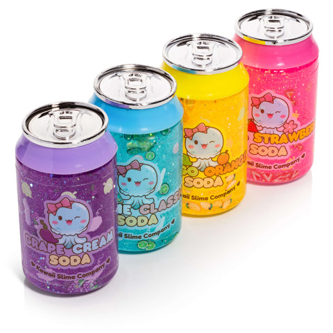 Kawaii Soda Slime 4 Pack