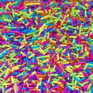 Bulk Sprinkles In Milk Jar Container