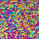 Bulk Sprinkles In Milk Jar Container