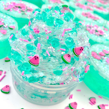 Iridescent Crispy Bingsu Beads for Crunchy Slime, Iridescent Straw Beads, 3D Glitter, Slime Supply (Mermaid, 25 Gram Bag)