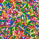 Bulk Sprinkles In Milk Jar Container