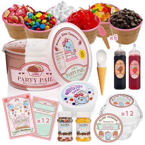 Party Pail 12 Person Ice Cream Slime Kit