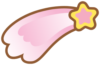 Decorative shooting star